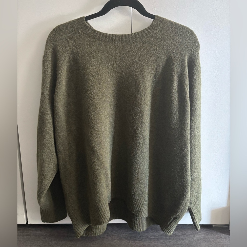 Olive Green Knit Sweater